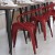 Flash Furniture CH-31270-RED-PL1R-GG Red Metal Indoor/Outdoor Chair with Arms with Red Poly Resin Wood Seat addl-8