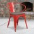 Flash Furniture CH-31270-RED-WD-GG Red Metal Chair with Wood Seat and Arms addl-1