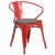 Flash Furniture CH-31270-RED-WD-GG Red Metal Chair with Wood Seat and Arms addl-2
