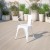 Flash Furniture CH-31270-WH-GG White Metal Indoor/Outdoor Chair with Arms addl-1