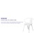 Flash Furniture CH-31270-WH-GG White Metal Indoor/Outdoor Chair with Arms addl-4
