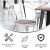 Flash Furniture CH-31270-WH-PL1G-GG White Metal Indoor/Outdoor Chair with Arms with Gray Poly Resin Wood Seat addl-4