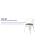 Flash Furniture CH-31270-WH-WD-GG White Metal Chair with Wood Seat and Arms addl-4