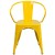 Flash Furniture CH-31270-YL-GG Yellow Metal Indoor/Outdoor Chair with Arms addl-10