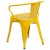 Flash Furniture CH-31270-YL-GG Yellow Metal Indoor/Outdoor Chair with Arms addl-7