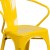 Flash Furniture CH-31270-YL-GG Yellow Metal Indoor/Outdoor Chair with Arms addl-8
