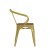 Flash Furniture CH-31270-YL-PL1T-GG Yellow Metal Indoor/Outdoor Chair with Arms with Teak Poly Resin Wood Seat addl-10
