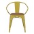 Flash Furniture CH-31270-YL-PL1T-GG Yellow Metal Indoor/Outdoor Chair with Arms with Teak Poly Resin Wood Seat addl-11