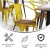 Flash Furniture CH-31270-YL-PL1T-GG Yellow Metal Indoor/Outdoor Chair with Arms with Teak Poly Resin Wood Seat addl-4