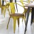 Flash Furniture CH-31270-YL-PL1T-GG Yellow Metal Indoor/Outdoor Chair with Arms with Teak Poly Resin Wood Seat addl-7