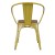 Flash Furniture CH-31270-YL-PL1T-GG Yellow Metal Indoor/Outdoor Chair with Arms with Teak Poly Resin Wood Seat addl-9