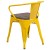 Flash Furniture CH-31270-YL-WD-GG Yellow Metal Chair with Wood Seat and Arms addl-4
