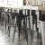 Flash Furniture CH-31320-30-BK-PL2B-GG 30" Black Metal Indoor/Outdoor Barstool with Black Poly Resin Wood Seat addl-1