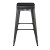 Flash Furniture CH-31320-30-BK-PL2B-GG 30" Black Metal Indoor/Outdoor Barstool with Black Poly Resin Wood Seat addl-9
