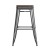 Flash Furniture CH-31320-30-BK-PL2T-GG 30" Black Metal Indoor/Outdoor Barstool with Teak Poly Resin Wood Seat addl-10