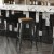 Flash Furniture CH-31320-30-BK-PL2T-GG 30" Black Metal Indoor/Outdoor Barstool with Teak Poly Resin Wood Seat addl-8