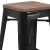 Flash Furniture CH-31320-30-BK-WD-GG 30" Black Metal Barstool with Square Wood Seat addl-10