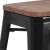 Flash Furniture CH-31320-30-BK-WD-GG 30" Black Metal Barstool with Square Wood Seat addl-12