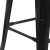 Flash Furniture CH-31320-30-BK-WD-GG 30" Black Metal Barstool with Square Wood Seat addl-7