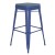 Flash Furniture CH-31320-30-BL-PL2C-GG 30" Blue Metal Indoor/Outdoor Barstool with Teal-Blue Poly Resin Wood Seat addl-2