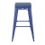 Flash Furniture CH-31320-30-BL-PL2C-GG 30" Blue Metal Indoor/Outdoor Barstool with Teal-Blue Poly Resin Wood Seat addl-9
