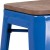 Flash Furniture CH-31320-30-BL-WD-GG 30" Blue Metal Barstool with Square Wood Seat addl-12