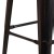 Flash Furniture CH-31320-30-BQ-WD-GG 30" Black-Antique Gold Metal Barstool with Square Wood Seat addl-9