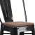 Flash Furniture CH-31320-30GB-BK-WD-GG 30" Black Metal Barstool with Back and Wood Seat addl-7