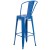 Flash Furniture CH-31320-30GB-BL-GG 30" Blue Metal Indoor/Outdoor Barstool with Removable Back addl-7