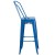 Flash Furniture CH-31320-30GB-BL-GG 30" Blue Metal Indoor/Outdoor Barstool with Removable Back addl-9