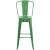 Flash Furniture CH-31320-30GB-GN-GG 30" Green Metal Indoor/Outdoor Barstool with Removable Back addl-10