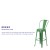 Flash Furniture CH-31320-30GB-GN-GG 30" Green Metal Indoor/Outdoor Barstool with Removable Back addl-4