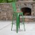 Flash Furniture CH-31320-30GB-GN-WD-GG 30" Green Metal Barstool with Back and Wood Seat addl-1