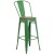 Flash Furniture CH-31320-30GB-GN-WD-GG 30" Green Metal Barstool with Back and Wood Seat addl-2