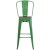 Flash Furniture CH-31320-30GB-GN-WD-GG 30" Green Metal Barstool with Back and Wood Seat addl-6