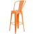 Flash Furniture CH-31320-30GB-OR-GG 30" Orange Metal Indoor/Outdoor Barstool with Removable Back addl-7