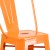 Flash Furniture CH-31320-30GB-OR-GG 30" Orange Metal Indoor/Outdoor Barstool with Removable Back addl-8