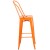 Flash Furniture CH-31320-30GB-OR-GG 30" Orange Metal Indoor/Outdoor Barstool with Removable Back addl-9