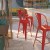 Flash Furniture CH-31320-30GB-RED-GG 30" Red Metal Indoor/Outdoor Barstool with Removable Back addl-1