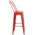 Flash Furniture CH-31320-30GB-RED-GG 30" Red Metal Indoor/Outdoor Barstool with Removable Back addl-9