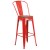 Flash Furniture CH-31320-30GB-RED-WD-GG 30" Red Metal Barstool with Back and Wood Seat addl-2
