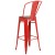 Flash Furniture CH-31320-30GB-RED-WD-GG 30" Red Metal Barstool with Back and Wood Seat addl-4