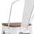 Flash Furniture CH-31320-30GB-WH-WD-GG 30" White Metal Barstool with Back and Wood Seat addl-10