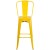 Flash Furniture CH-31320-30GB-YL-GG 30" Yellow Metal Indoor/Outdoor Barstool with Removable Back addl-10
