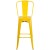 Flash Furniture CH-31320-30GB-YL-GG 30" Yellow Metal Indoor/Outdoor Barstool with Removable Back addl-10