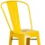 Flash Furniture CH-31320-30GB-YL-GG 30" Yellow Metal Indoor/Outdoor Barstool with Removable Back addl-11