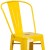 Flash Furniture CH-31320-30GB-YL-GG 30" Yellow Metal Indoor/Outdoor Barstool with Removable Back addl-11