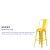 Flash Furniture CH-31320-30GB-YL-GG 30" Yellow Metal Indoor/Outdoor Barstool with Removable Back addl-4
