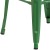 Flash Furniture CH-31320-30-GN-GG 30" Green Metal Indoor/Outdoor Barstool with Square Seat addl-11