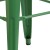 Flash Furniture CH-31320-30-GN-GG 30" Green Metal Indoor/Outdoor Barstool with Square Seat addl-7